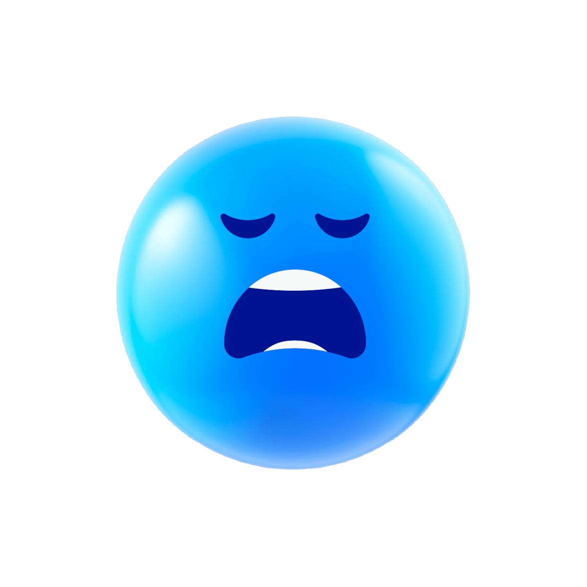 Ilustración dun emoji triste