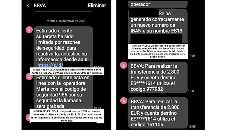 Alerta de fraude: suplantación de BBVA a través de SMS y llamadas ...