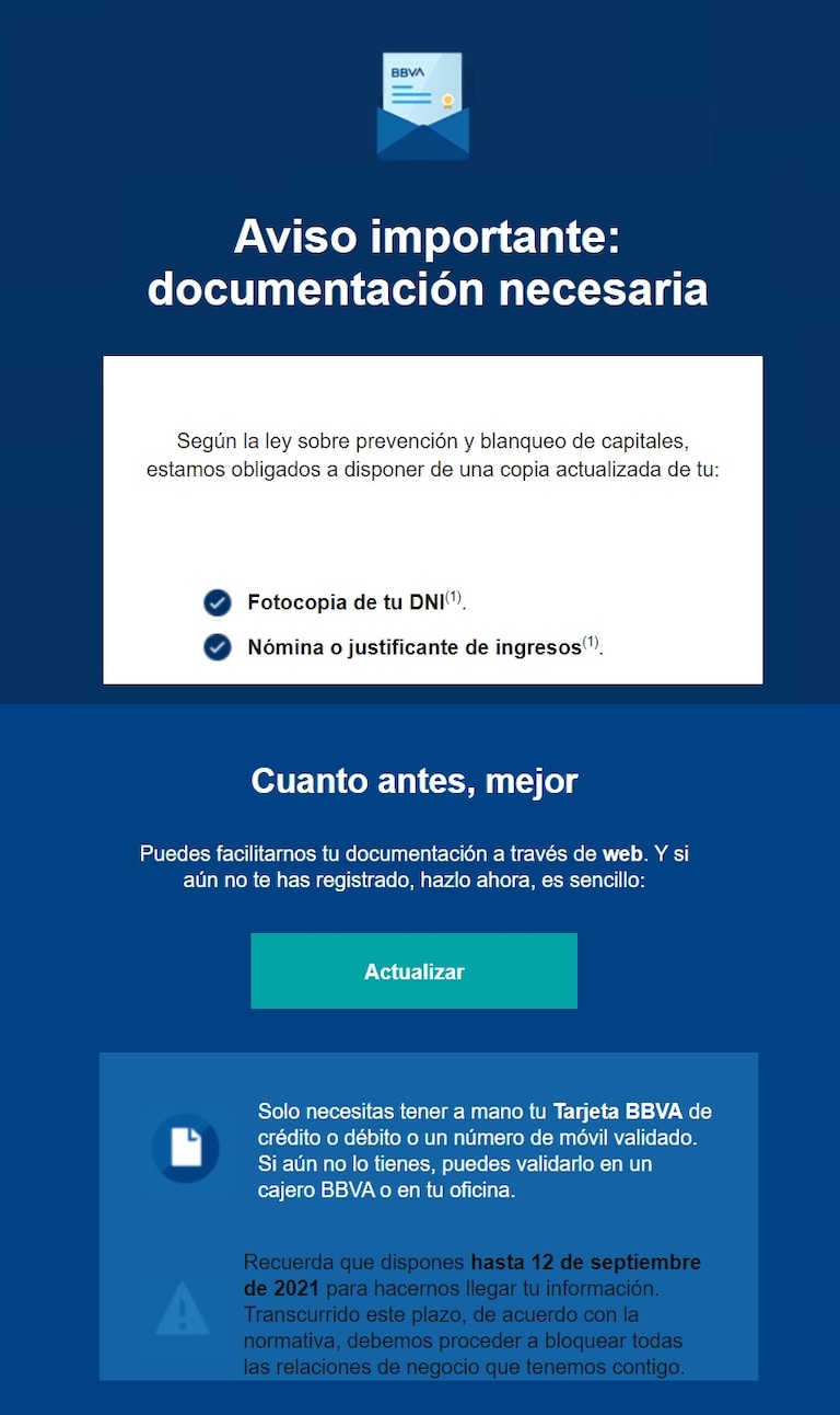 phishing suplantando  bbva