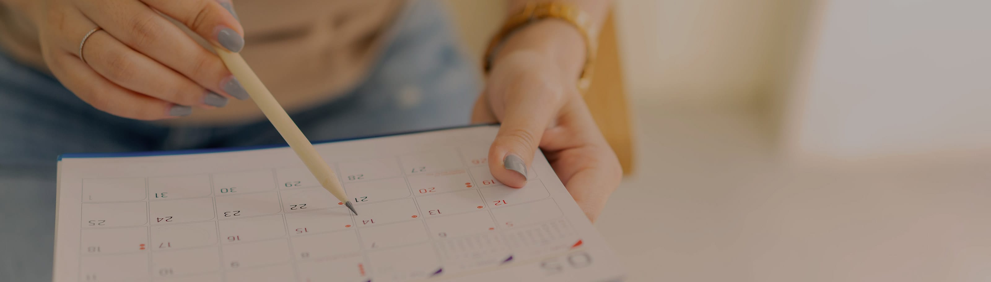 Image of a calendar  