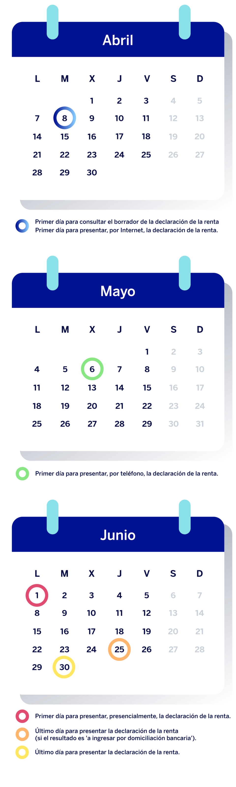 declaracion de la renta fechas